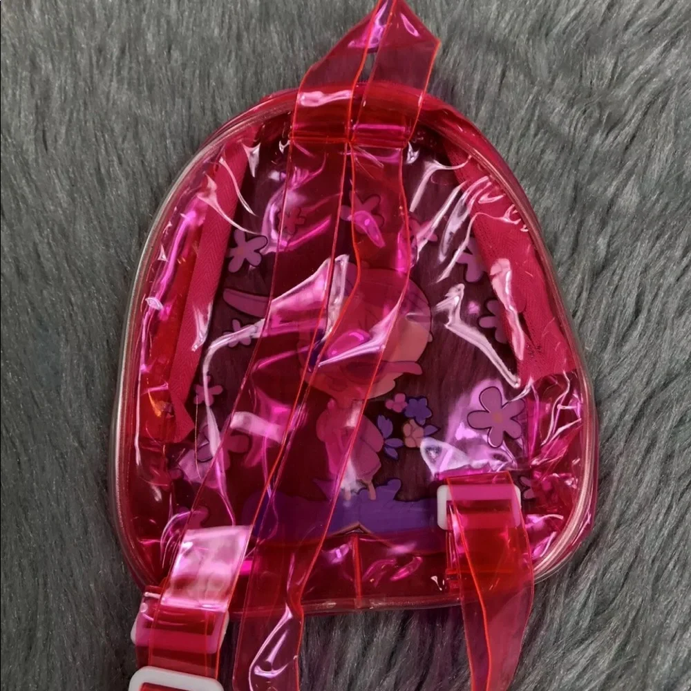 Vintage 90s Pink Clear Plastic Mini Backpack Tweety Bird